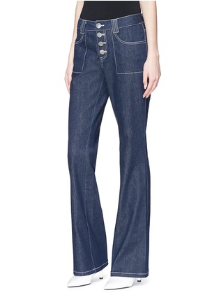 Front View - Click To Enlarge - 10057 - High waist flared jeans