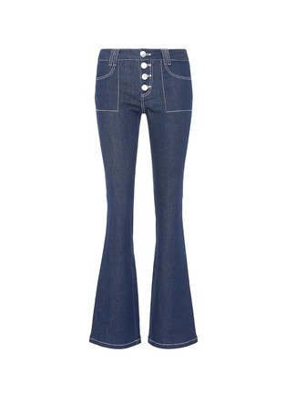 Main View - Click To Enlarge - 10057 - High waist flared jeans