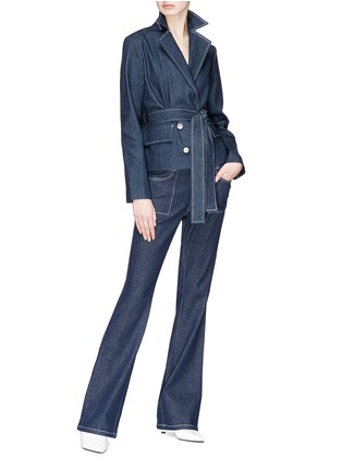 Figure View - Click To Enlarge - 10057 - High waist flared jeans