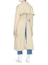 Back View - Click To Enlarge - ROKH - Split back belted twill trench coat