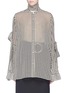 Main View - Click To Enlarge - ROKH - Houndstooth print oversized crepe shirt