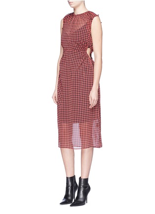 Detail View - Click To Enlarge - ROKH - Houndstooth print crepe dress
