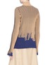 Back View - Click To Enlarge - ROKH - Colourblock paint effect stripe sweater