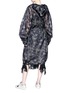 Figure View - Click To Enlarge - DAWEI - Camouflage print hooded raincoat