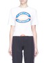 Main View - Click To Enlarge - P.E NATION - 'Bencher' label print knot T-shirt