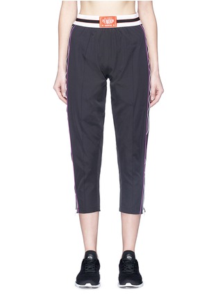 Main View - Click To Enlarge - P.E NATION - 'Track And Field' zip outseam cropped pants