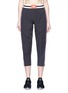 Main View - Click To Enlarge - P.E NATION - 'Track And Field' zip outseam cropped pants