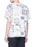 Back View - Click To Enlarge - ALEXANDER WANG - x Page Six 'Newspaper' print T-shirt