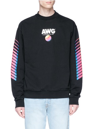 Main View - Click To Enlarge - ALEXANDER WANG - 'AWG' logo print sweatshirt