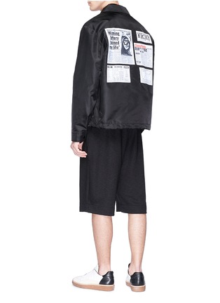 Figure View - Click To Enlarge - ALEXANDER WANG - 'NY Post' graphic print coach jacket
