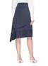 Back View - Click To Enlarge - FFIXXED STUDIOS - Layered asymmetric skirt