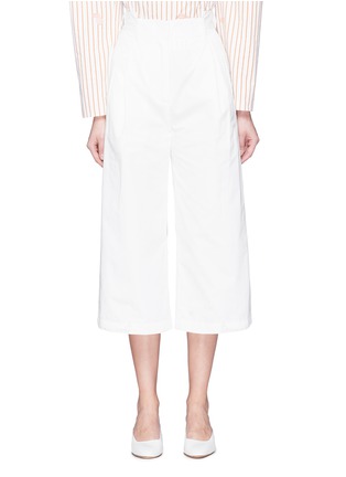 Main View - Click To Enlarge - FFIXXED STUDIOS - 'In-Out' staggered waist culottes