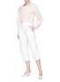 Figure View - Click To Enlarge - FFIXXED STUDIOS - 'In-Out' staggered waist culottes