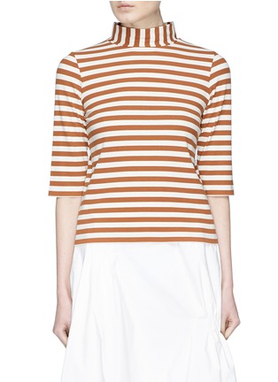 Main View - Click To Enlarge - FFIXXED STUDIOS - Mock neck stripe knit top