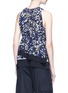 Back View - Click To Enlarge - 3.1 PHILLIP LIM - Brushstroke print asymmetric tiered silk crepe top