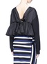 Back View - Click To Enlarge - 3.1 PHILLIP LIM - Tie back cropped sweatshirt