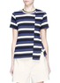 Main View - Click To Enlarge - 3.1 PHILLIP LIM - Cutout back stripe T-shirt