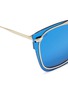 Detail View - Click To Enlarge - FOR ART'S SAKE - 'Boxx' mounted lens metal mirror square sunglasses