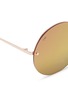 Detail View - Click To Enlarge - FOR ART'S SAKE - 'Vermeer' faux pearl embellished metal round sunglasses