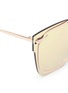 Detail View - Click To Enlarge - FOR ART'S SAKE - 'Boxx' mounted lens metal mirror square sunglasses