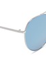 Detail View - Click To Enlarge - FOR ART'S SAKE - 'Poison' geometric brow bar metal aviator sunglasses