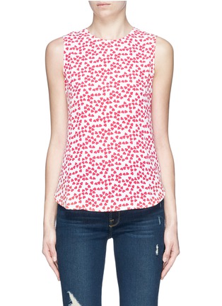 Main View - Click To Enlarge - EQUIPMENT - 'Lyle' heart print silk crepe sleeveless top