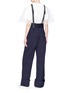 Back View - Click To Enlarge - SHUSHU/TONG - Detachable bodice wide leg wool suiting jumpsuit