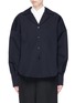 Main View - Click To Enlarge - SHUSHU/TONG - Cocoon sleeve wool suiting jacket