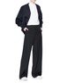 Figure View - Click To Enlarge - SHUSHU/TONG - Cocoon sleeve wool suiting jacket