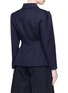 Back View - Click To Enlarge - SHUSHU/TONG - Darted flared wool twill jacket
