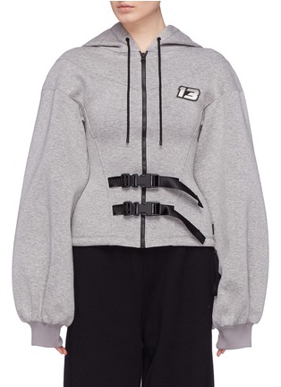 Main View - Click To Enlarge - FENTY PUMA BY RIHANNA - Buckle strap zip hoodie