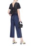 Figure View - Click To Enlarge - 3.1 PHILLIP LIM - Tie poplin peplum back cropped T-shirt