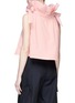 Back View - Click To Enlarge - ANGEL CHEN - Drawstring ruffle collar cropped top