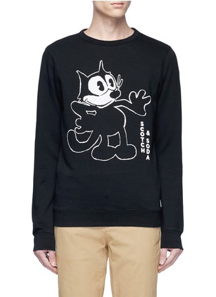 Main View - Click To Enlarge - SCOTCH & SODA - Felix the Cat print sweatshirt