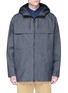 Main View - Click To Enlarge - SCOTCH & SODA - Hooded raw denim parka
