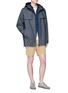 Figure View - Click To Enlarge - SCOTCH & SODA - Hooded raw denim parka