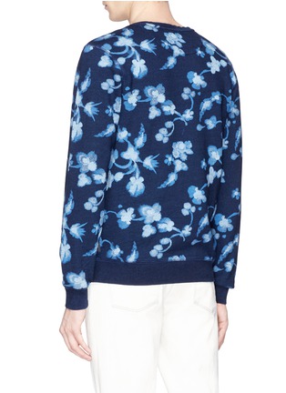 Back View - Click To Enlarge - SCOTCH & SODA - Floral print sweatshirt