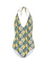 Main View - Click To Enlarge - ONIA - 'Nina' banana print gingham check one-piece swimsuit