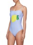 Figure View - Click To Enlarge - ONIA - 'Estelle' cutout back lemon print one-piece swimsuit
