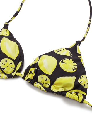  - ONIA - 'Megan' lemon print triangle halterneck bikini top
