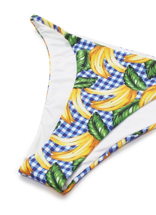  - ONIA - 'Rochelle' banana print gingham check bikini bottoms