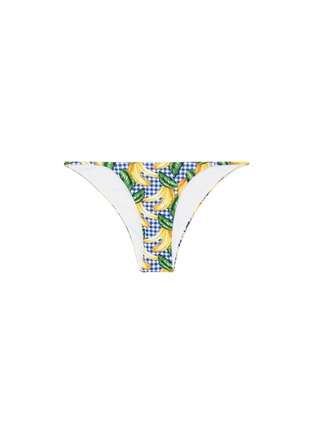 Main View - Click To Enlarge - ONIA - 'Rochelle' banana print gingham check bikini bottoms