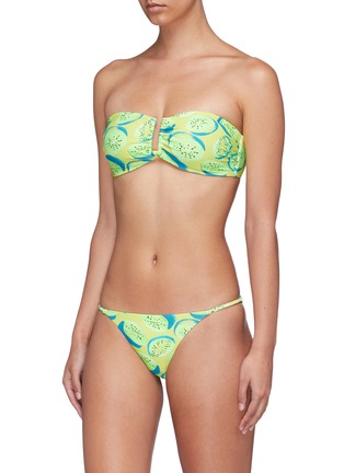 Figure View - Click To Enlarge - ONIA - 'Genevieve' kiwi print bandeau top
