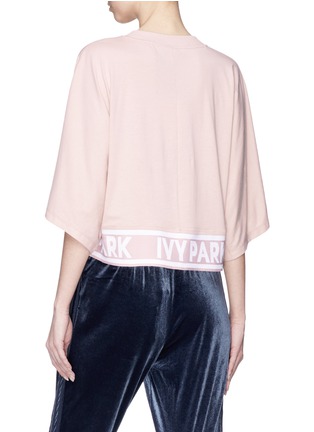 Back View - Click To Enlarge - IVY PARK - Logo print cropped T-shirt
