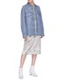 Figure View - Click To Enlarge - ACNE STUDIOS - 'Raehmon' sequin embroidered denim shirt