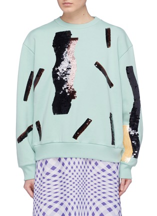 Main View - Click To Enlarge - ACNE STUDIOS - 'Roni' sequin embroidered sweatshirt