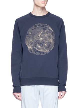 Main View - Click To Enlarge - DRIES VAN NOTEN - 'Helder' swirl print long sleeve raglan T-shirt