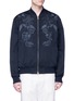 Main View - Click To Enlarge - DRIES VAN NOTEN - 'Volker' reversible floral embroidered cotton-linen bomber jacket