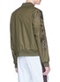 Back View - Click To Enlarge - DRIES VAN NOTEN - 'Vinny' reversible floral embroidered bomber jacket