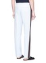 Back View - Click To Enlarge - DRIES VAN NOTEN - 'Perkino' stripe outseam twill jogging pants